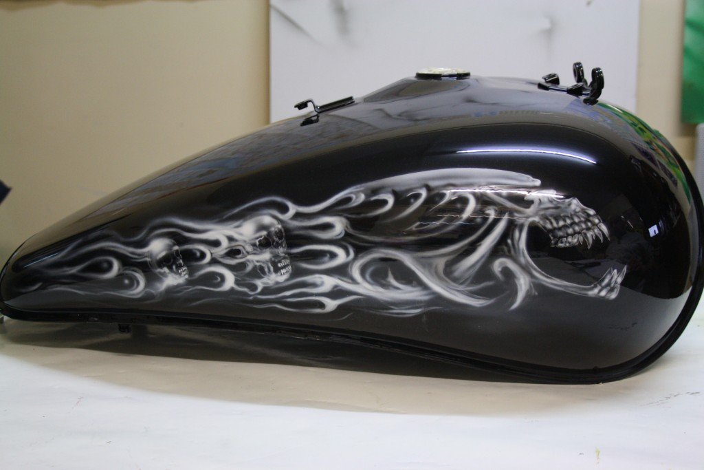 Autocollants Moto "tête De Mort" Hell Rider - Lot De 2, Taille 5 Cm, Fabriqué En France